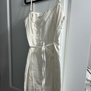 Abercrombie & Fitch Cream Strapless Dress